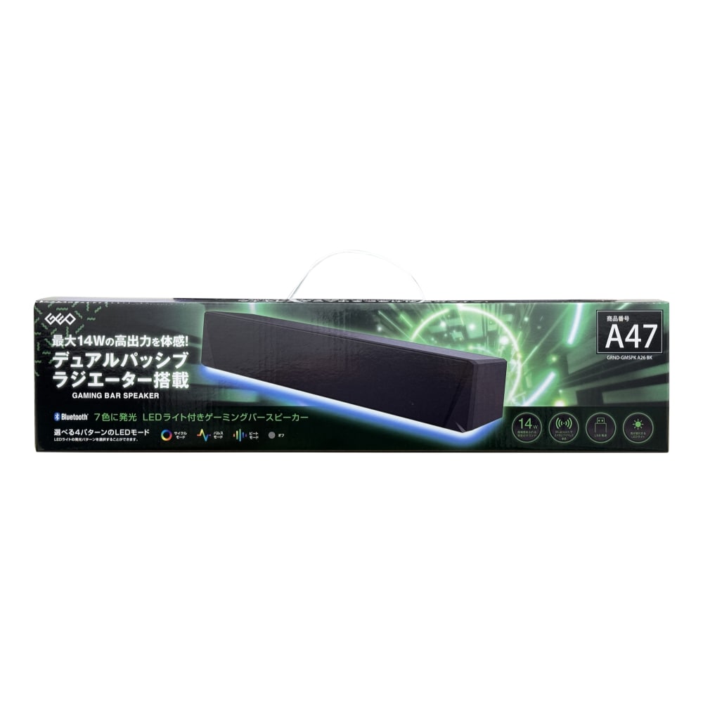 ゲオ公式通販サイト/ゲオオンラインストア【新品】【ＧＲ】Ｂｌｕｅｔｏｏｔｈゲーミングバースピーカー Ａ２６ ＢＫ／ゲオ: 家電